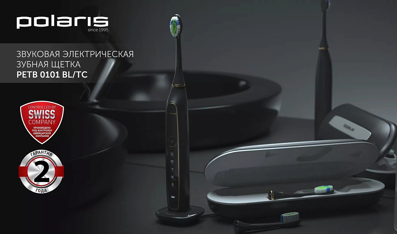 Электрическая зубная щетка Polaris PETB 0101 BL/TC - rich_content №0