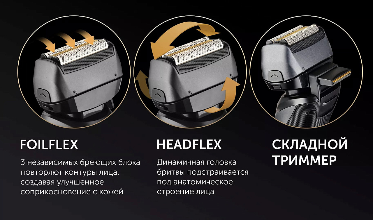 Электрическая бритва Polaris PMF 1014RC wet&dry 5D PROF 3+ - rich_content №11