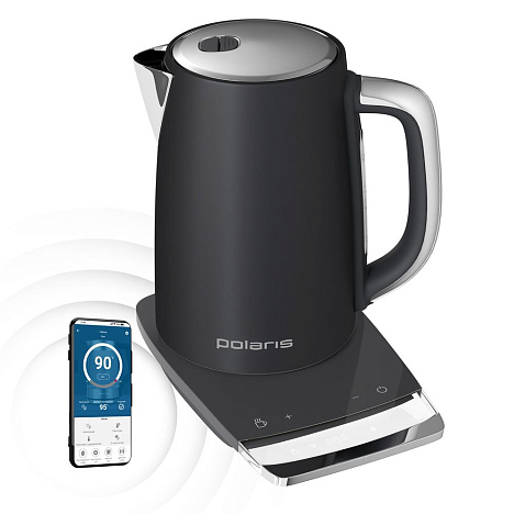 Чайник Polaris PWK 1755CAD WIFI IQ Home Grey - фото №3