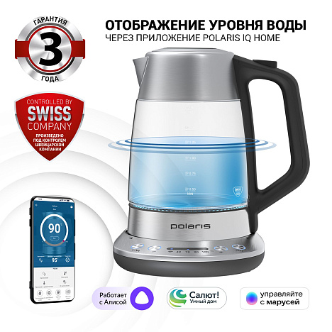 Чайник PWK 1775CGLD WIFI IQ Home - фото №0