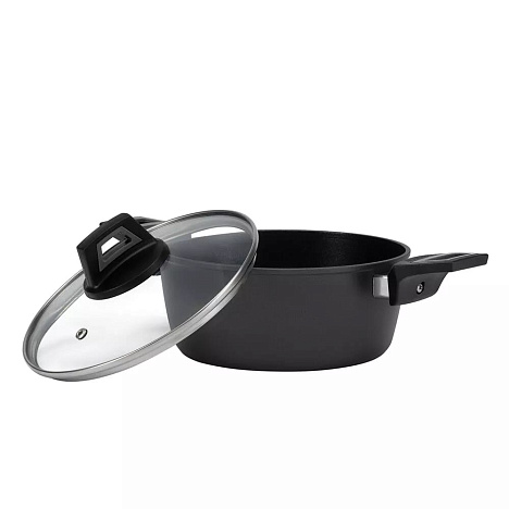 Кастрюля с крышкой Polaris Graphit-20C - фото №0