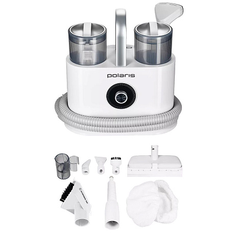 Моющий пылесос для мебели и ковров с подачей пара Polaris PCW 1445 Steam Clean Pro - фото №1