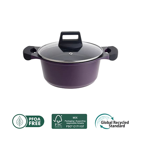 Кастрюля с крышкой Polaris ECO collection-20C - фото №0