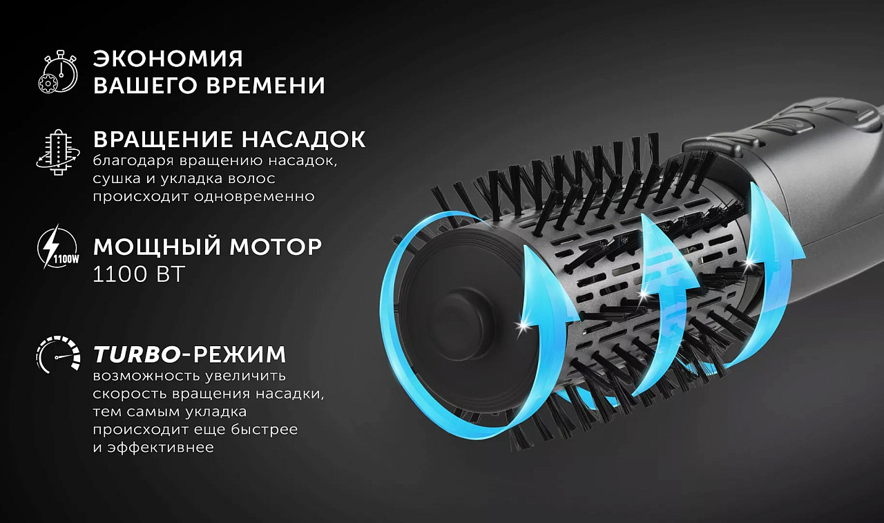 Фен-расческа для моделирования PHSB 1122Ri Quatro Ionic - rich_content №7