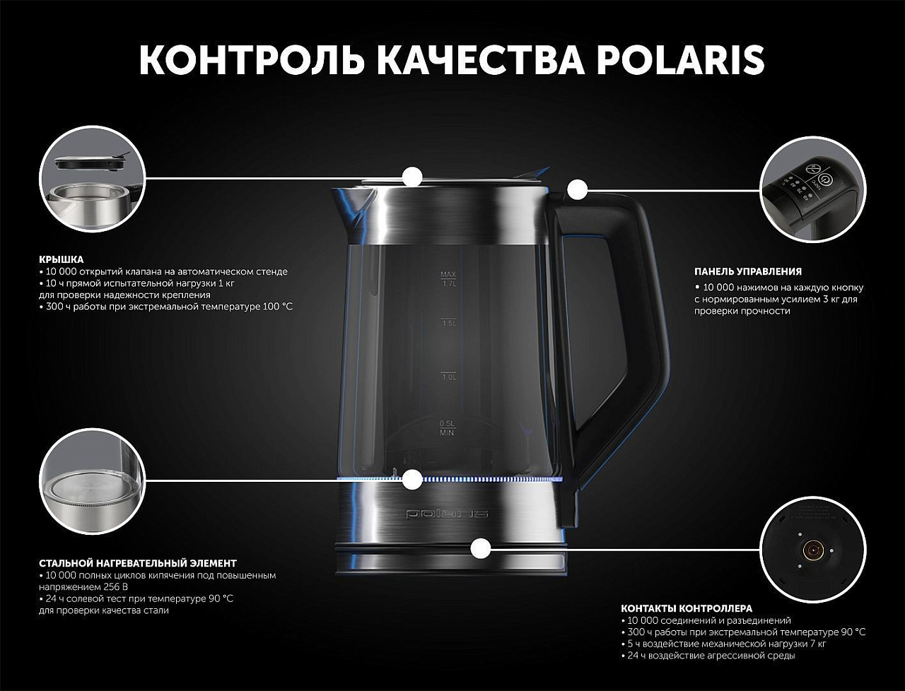 Чайник Polaris PWK 1711CGLD - rich_content №9