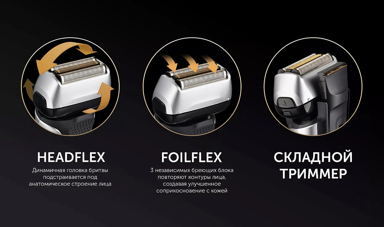 Электрическая бритва Polaris PMF 1015RC wet&dry 7D PROF 3+ - rich_content №2