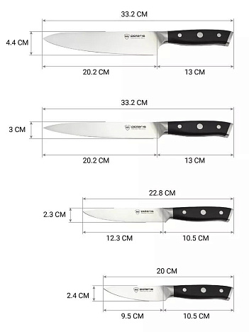 Набор ножей Polaris Cook Master-5SS - фото №2